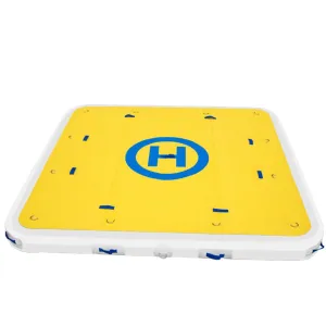 VEVOR Inflatable Dock Platform 7'x7'x6' Inflatable Dock, 10- to 12-Person Inflatable Floating Dock, Floating Platform with Electric Air Pump & Hand Pump for Pool Beach Ocean Lake Float for Adults