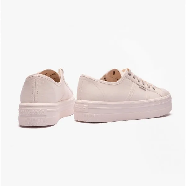 Victoria BARCELONA MONOCHROME Womens Platform Trainers Cotton