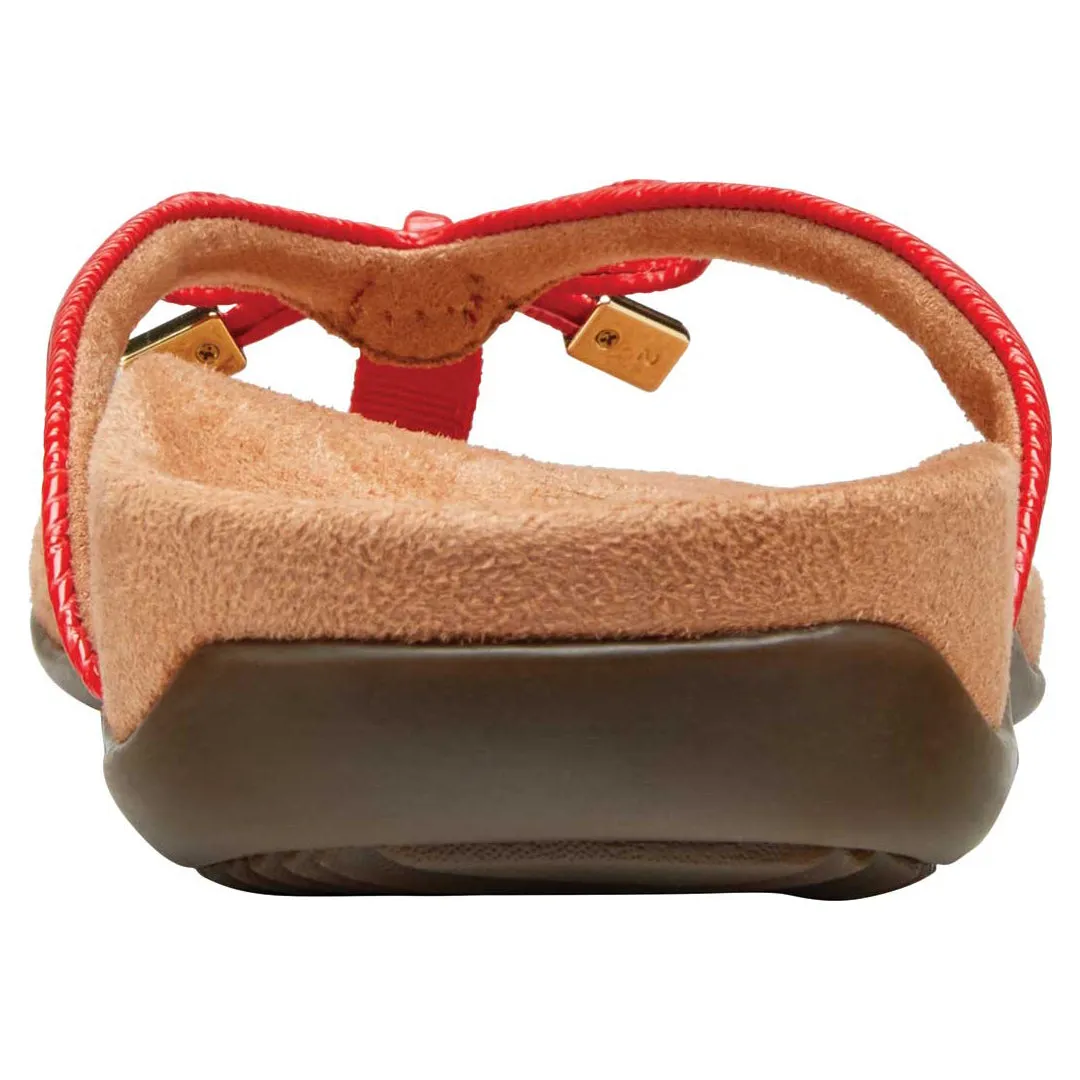 Vionic Bella ll Toe Post Sandals Cherry