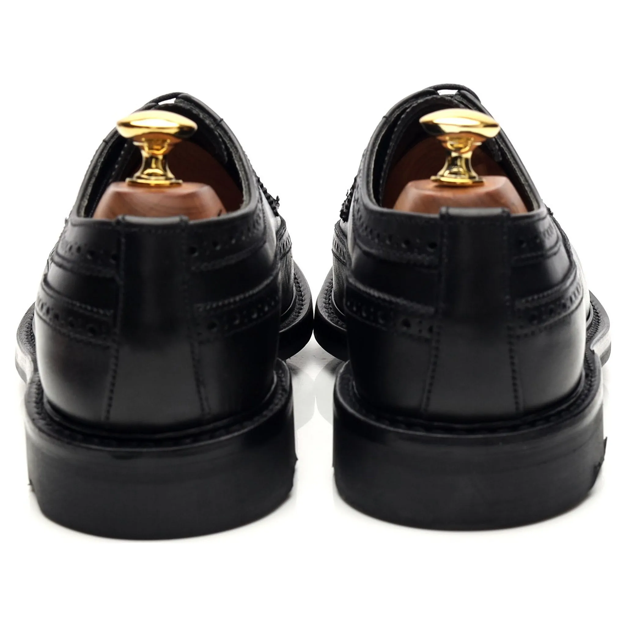 'Walpole' Black Leather Derby Brogues UK 6 F