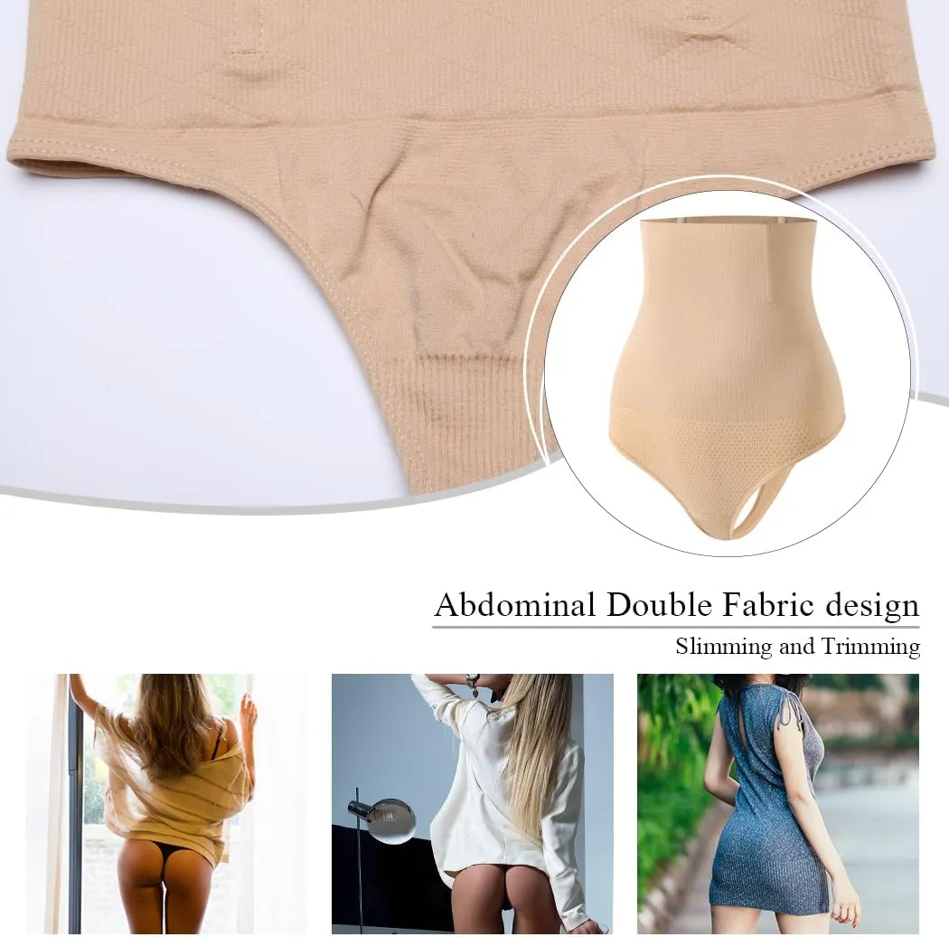Werena Tummy Control Thong Shapewear for Women Seamless Shaping Thong Panties Body Shaper Underwear