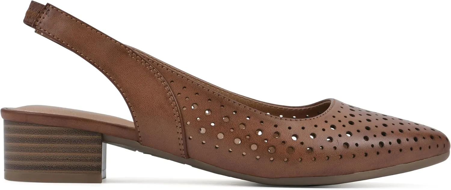 WHITE MOUNTAIN Women's Boronic Low Block Heel