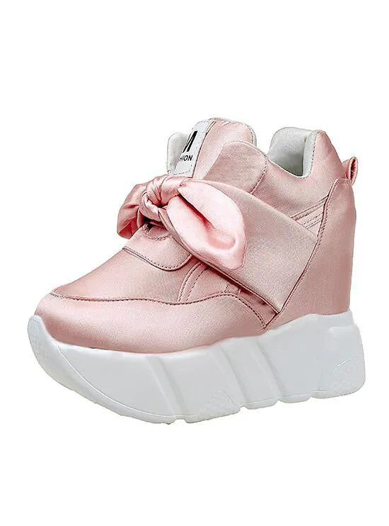 Women High Heel Wedge Shoes Woman Increased Internal