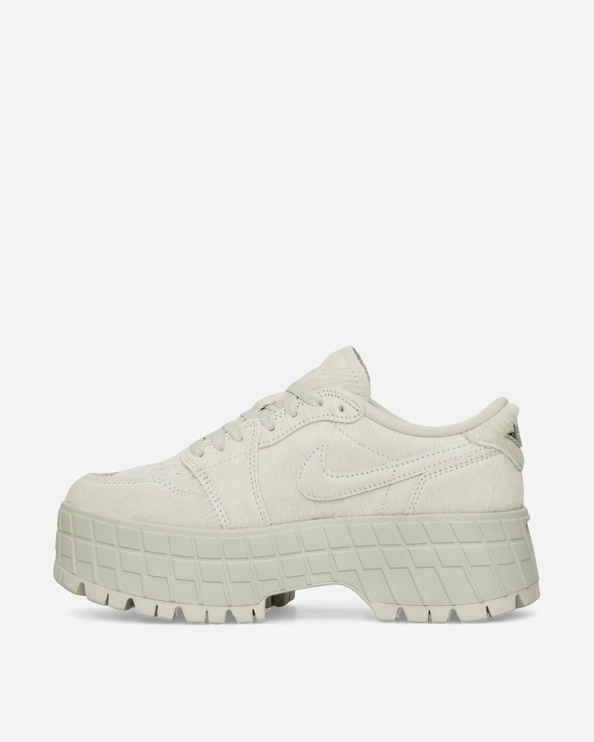 Women's Air Jordan 1 Brooklyn Low Light Bone / Metallic Silver