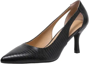 Women's Pumps Pointed Toe Pump Shoes Kitten Heel Comfort Cut Out Dress Shoes for Office Wedding Party Dressy Casual, US Size 5-11