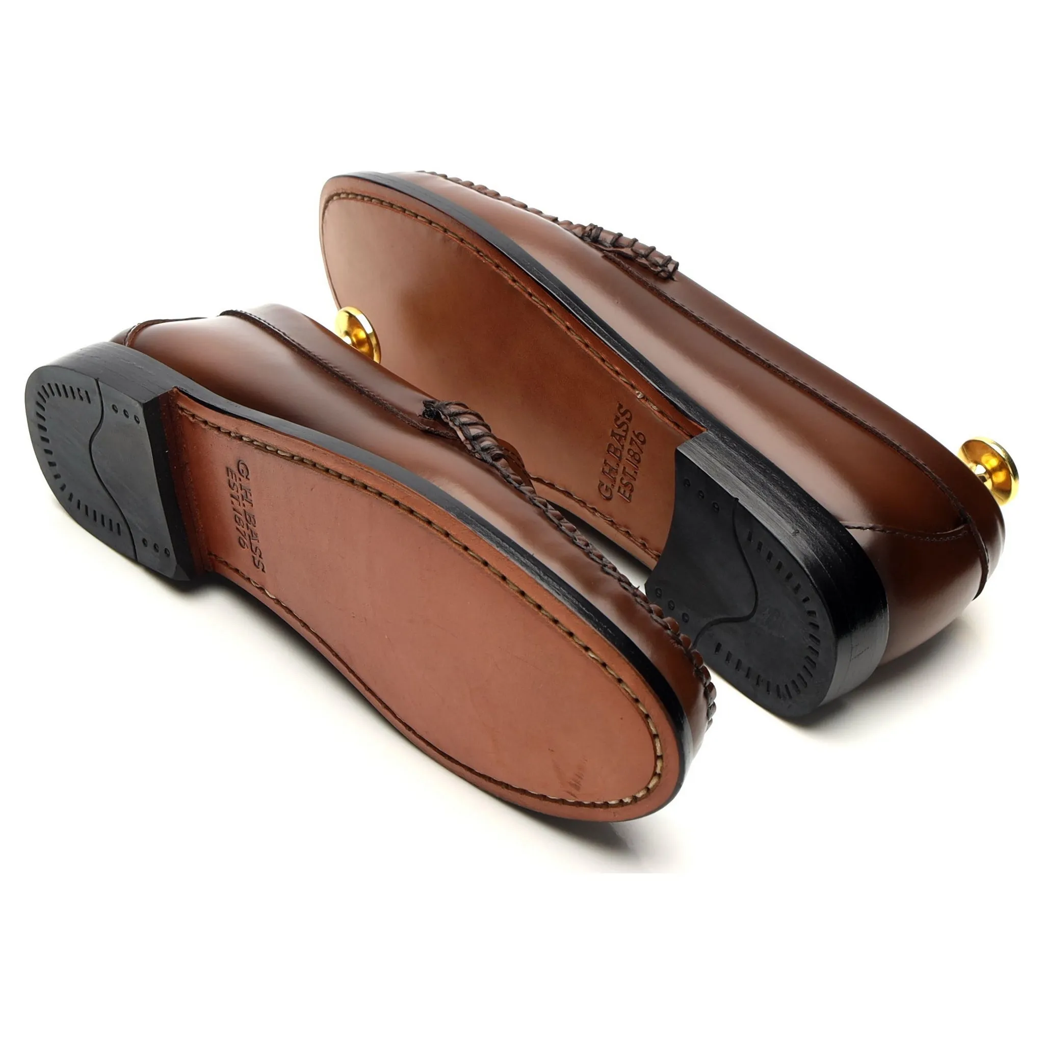 Women's Weejuns Brown Leather Loafers UK 4
