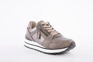 XTI - 43009 LACED FASHION TRAINER - BRONZE MULTI
