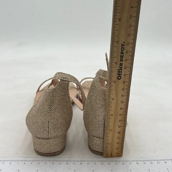XYD Tan Sandals Low Heels Dress Pump Ankle Strap Open Toe Shoes