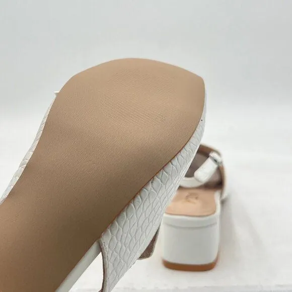 YDN Women Closed Square Toe Block Low Heels Slingback Formal Loafer Dressy Shoes