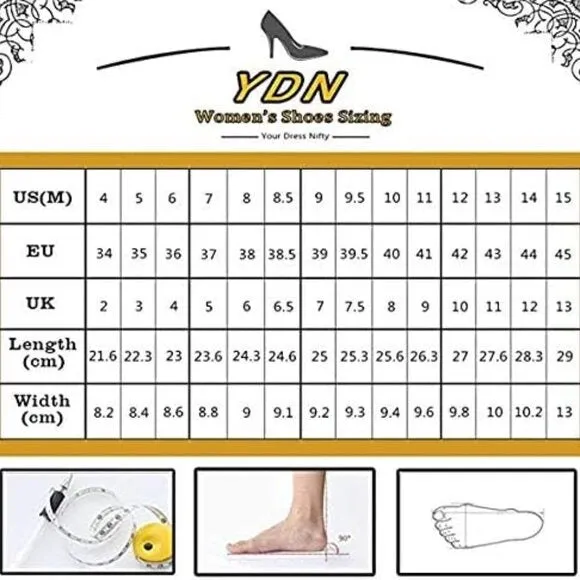 YDN Women Pointed Toe Bow Pump Colorful Rhinestone Block Low Heel Butter…