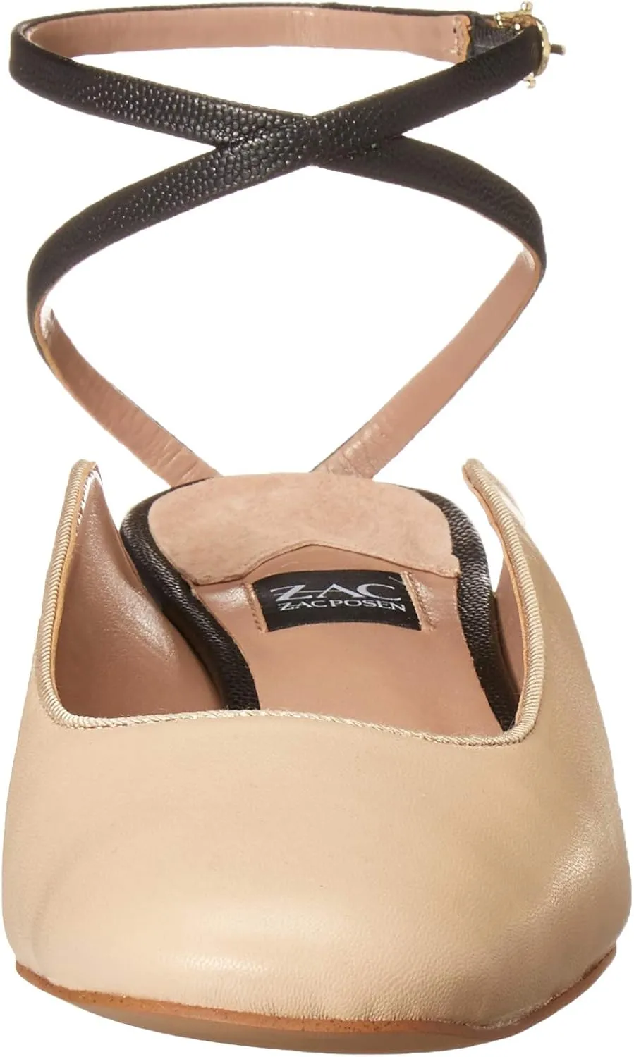 Zac Posen Women's Low Heel Pump with Ankle Wrap