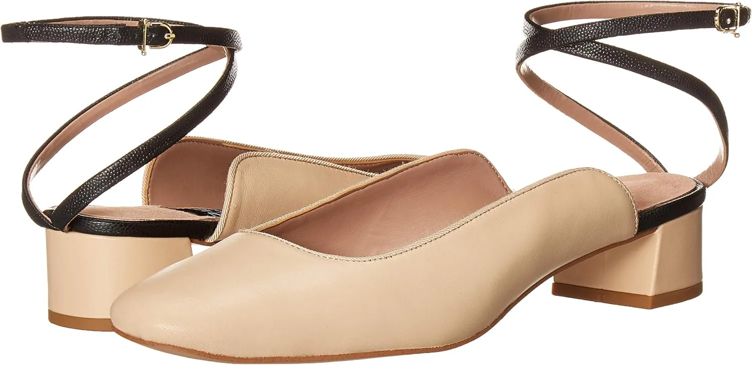 Zac Posen Women's Low Heel Pump with Ankle Wrap